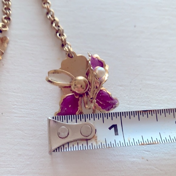 ORCHID FLOWER  SWEATER CLIPS VINTAGE - Picture 6 of 6